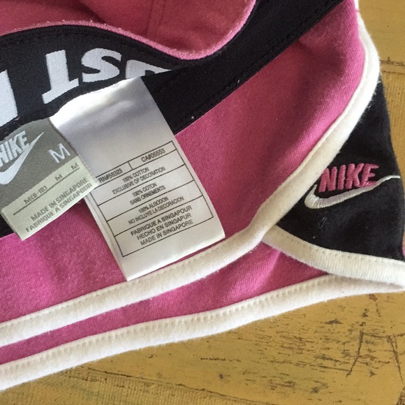 NIKE SHORTS 💯% COTTON STRETCH WORKOUT RUN GYM SHORTS 70s HEM RETRO M - Picture 5 of 8